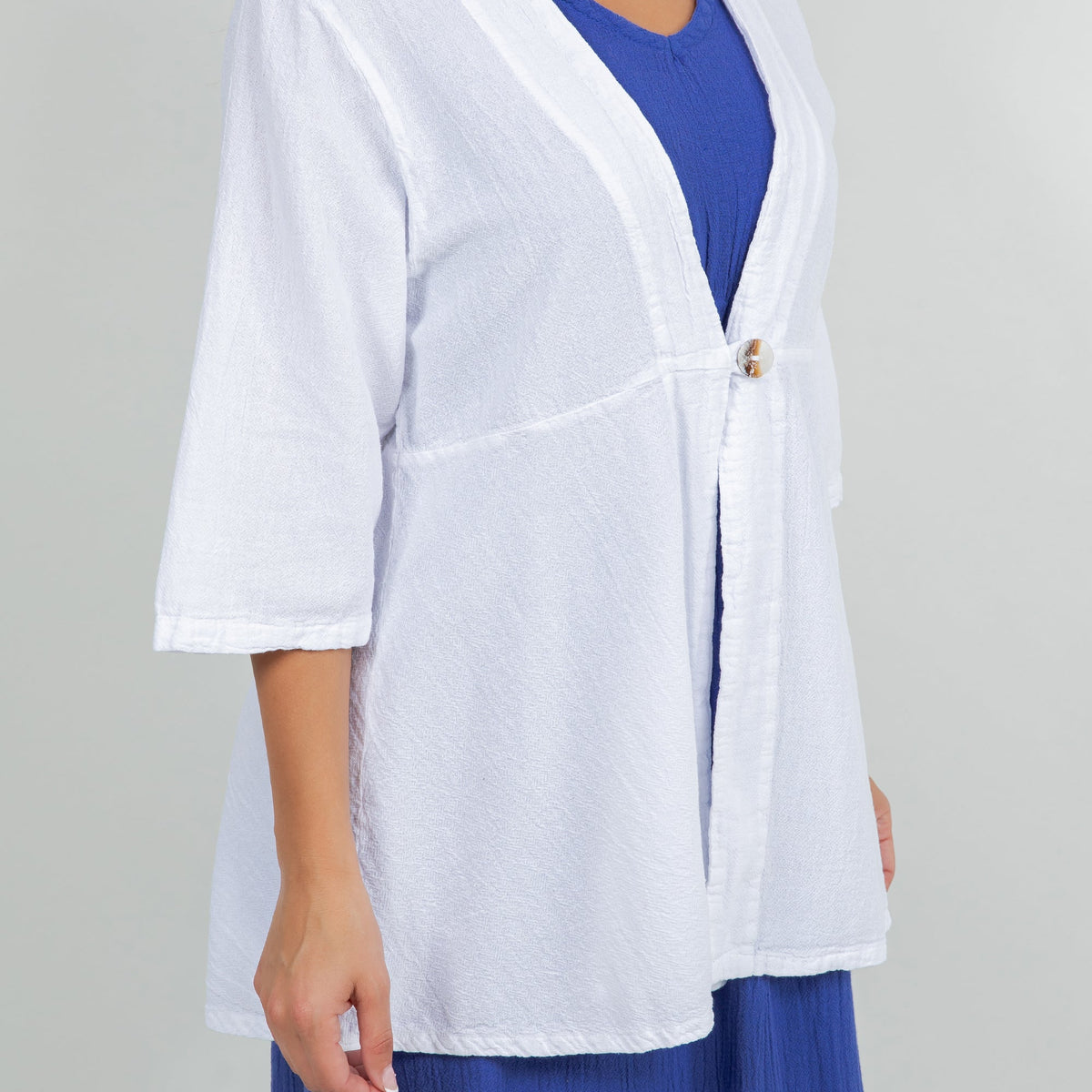 Chinatown Cotton Gauze Single-Button Jacket