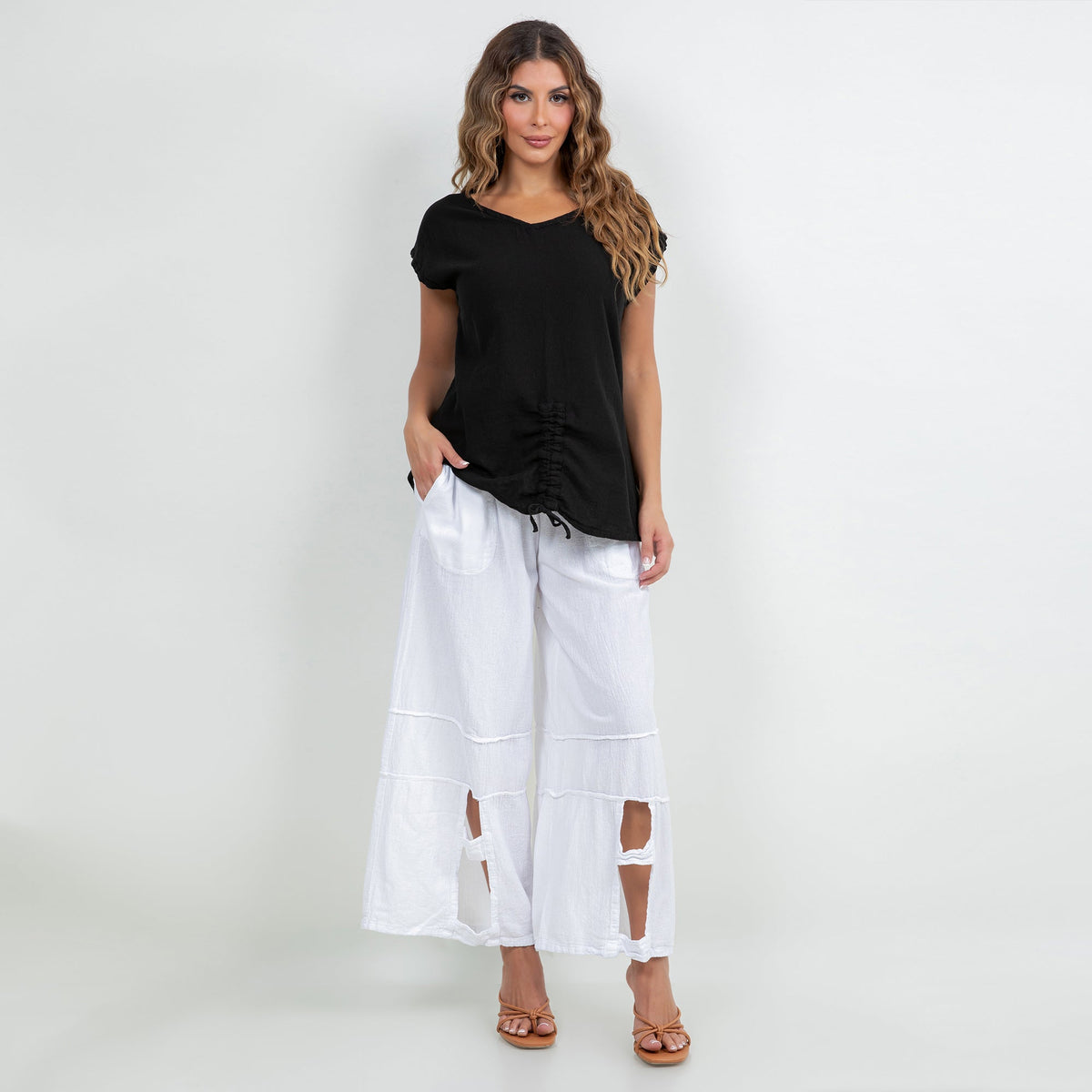 Camie Women's Cotton Gauze Relaxed Top
