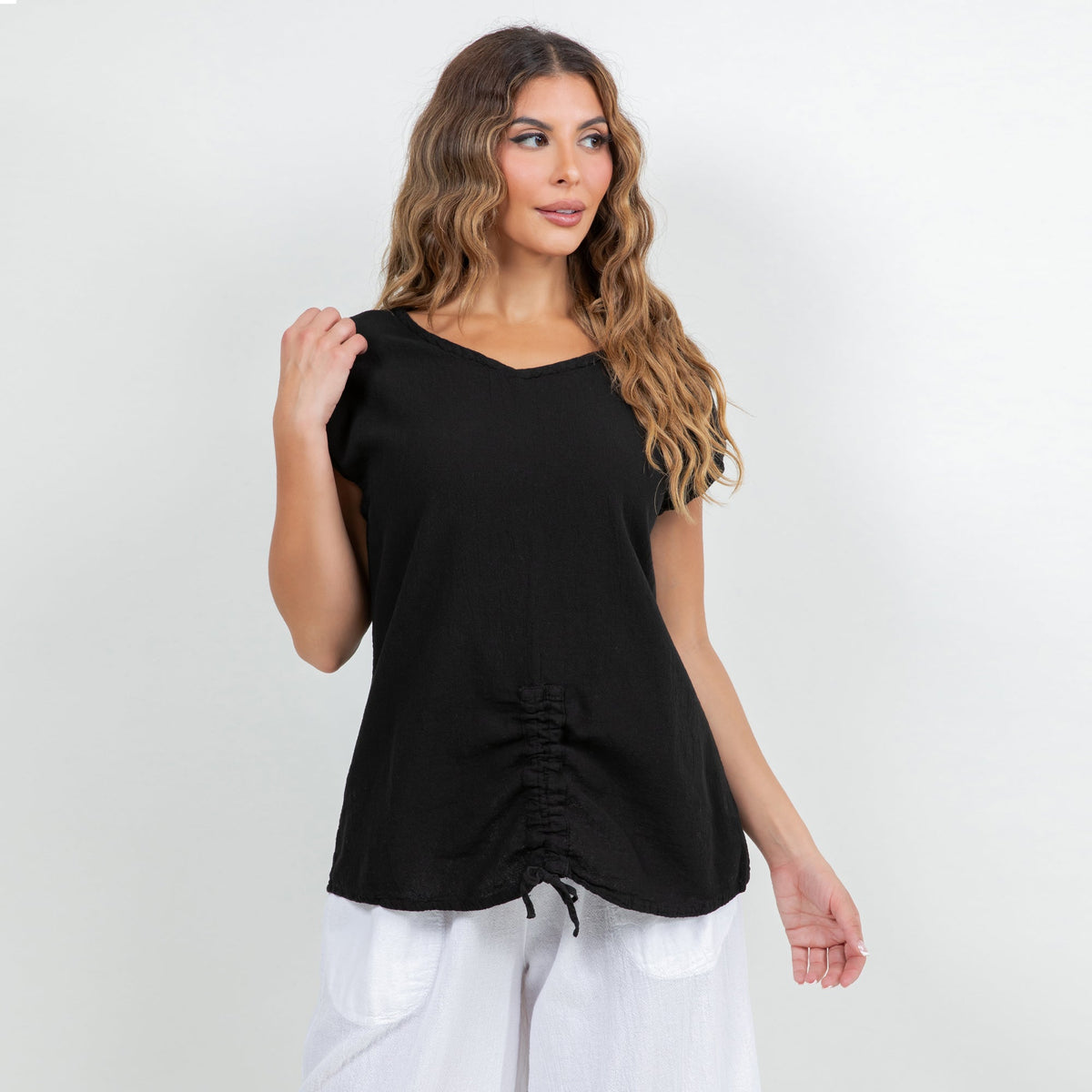 Camie Women's Cotton Gauze Relaxed Top