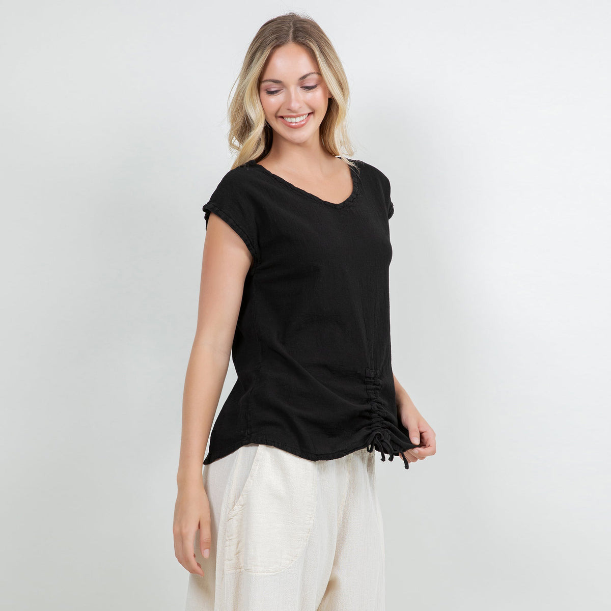 Camie Women's Cotton Gauze Relaxed Top