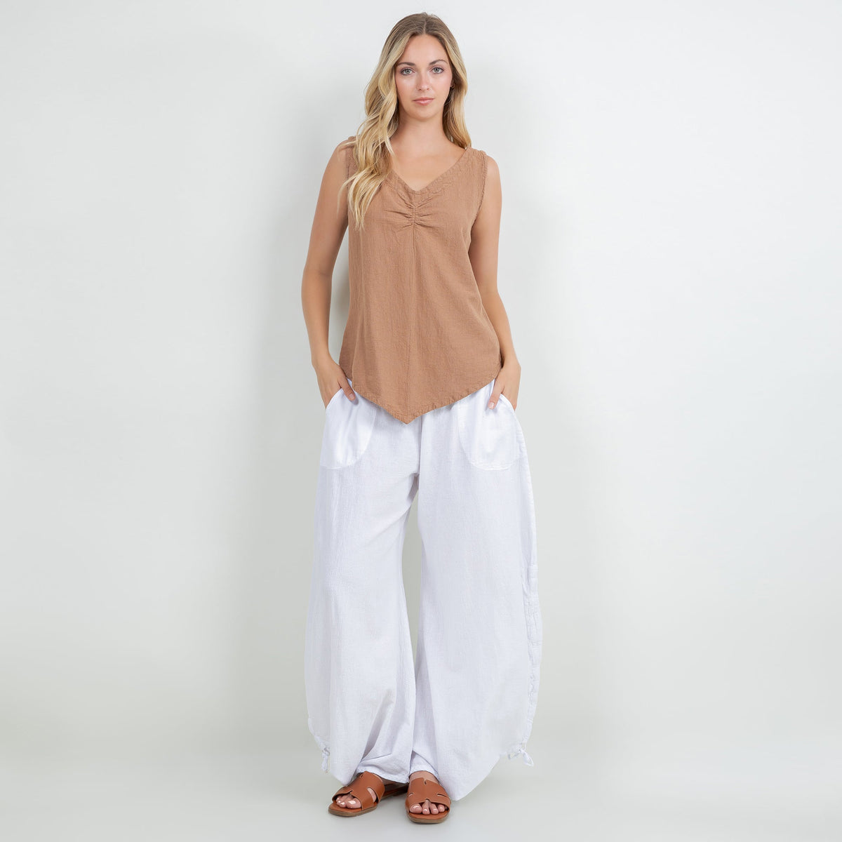 Dominica Women's Cotton Gauze Tank Top