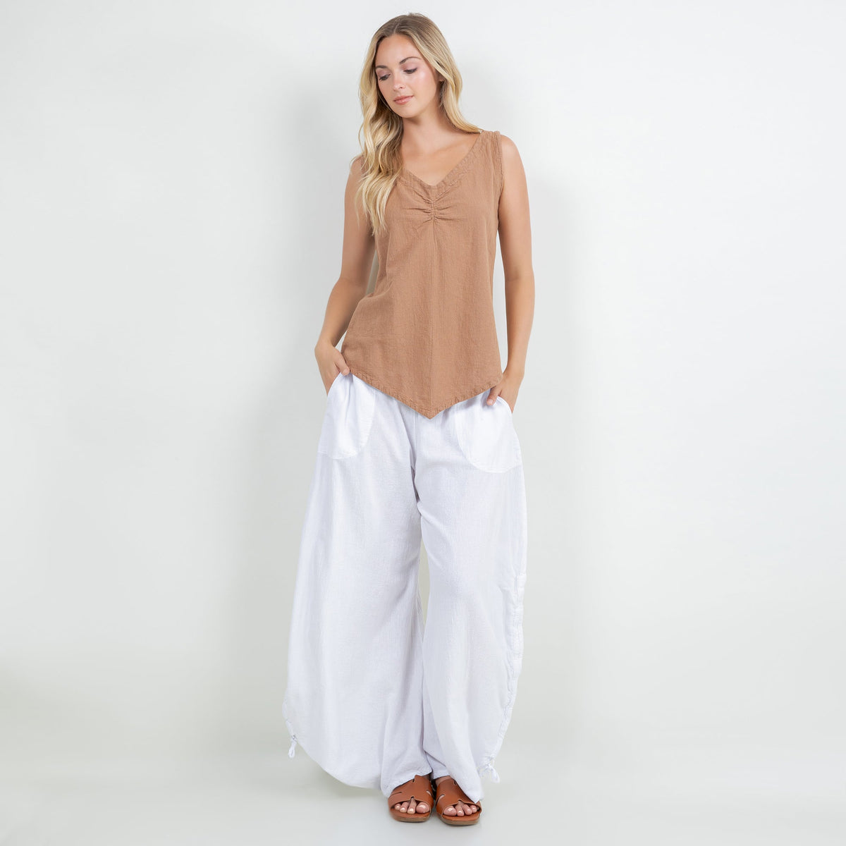 Dominica Women's Cotton Gauze Tank Top