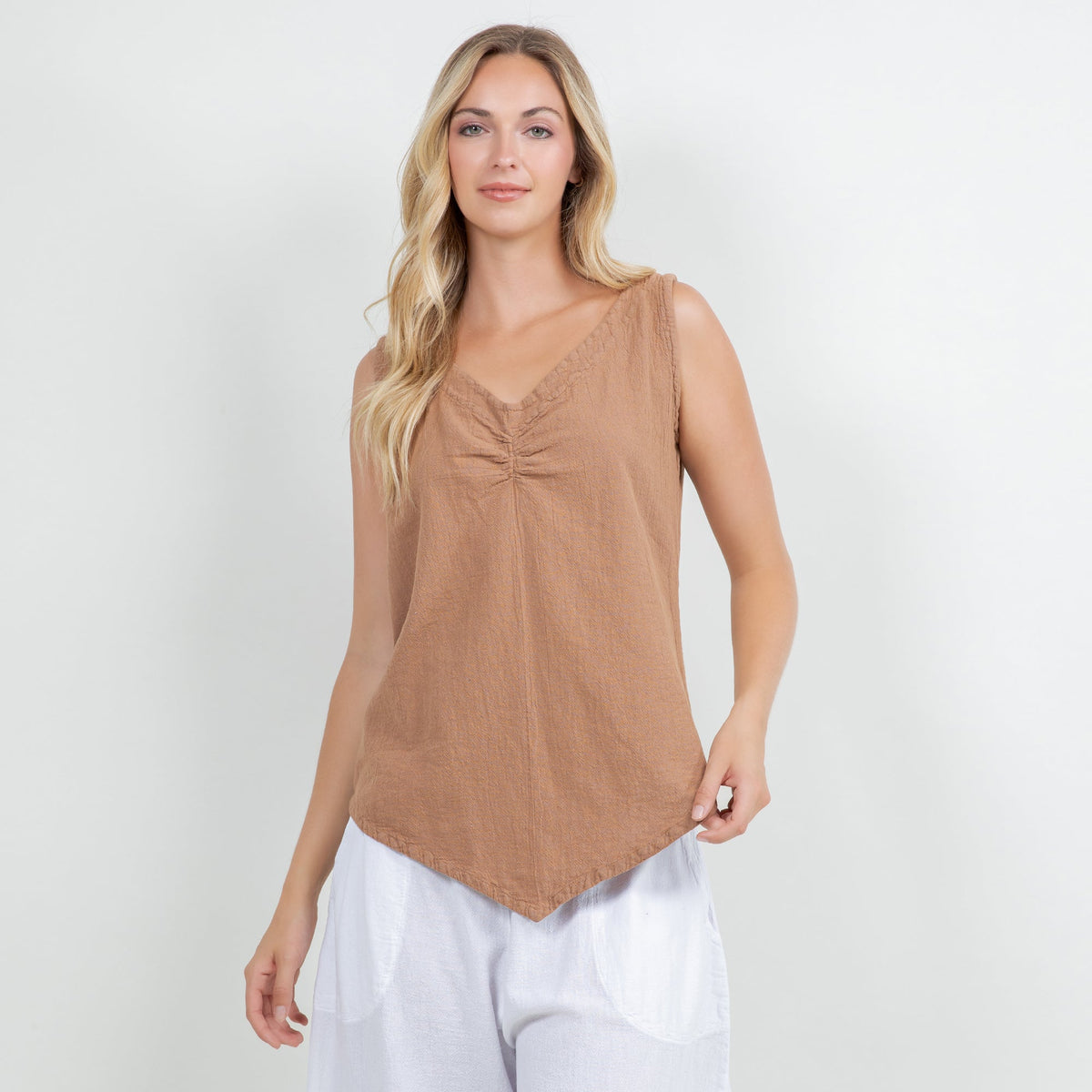Dominica Women's Cotton Gauze Tank Top