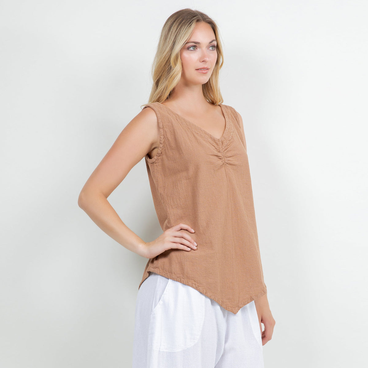 Dominica Women's Cotton Gauze Tank Top