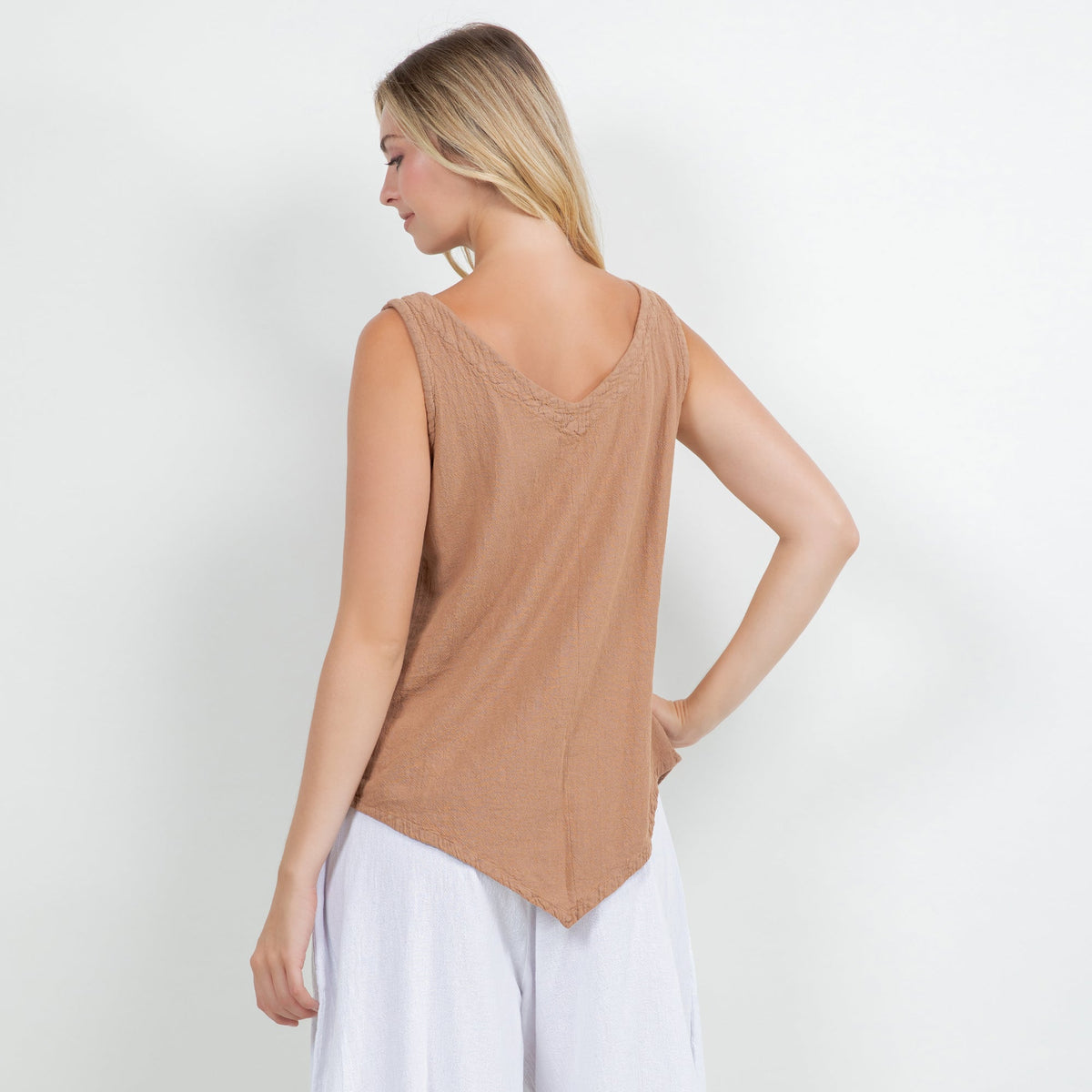 Dominica Women's Cotton Gauze Tank Top