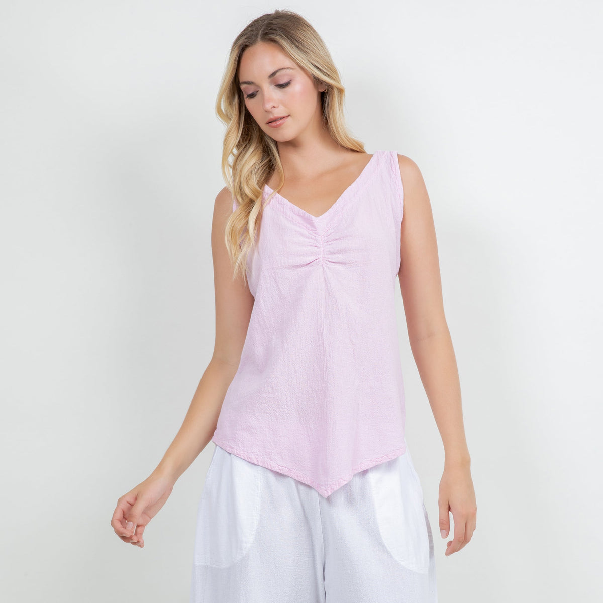 Dominica Women's Cotton Gauze Tank Top