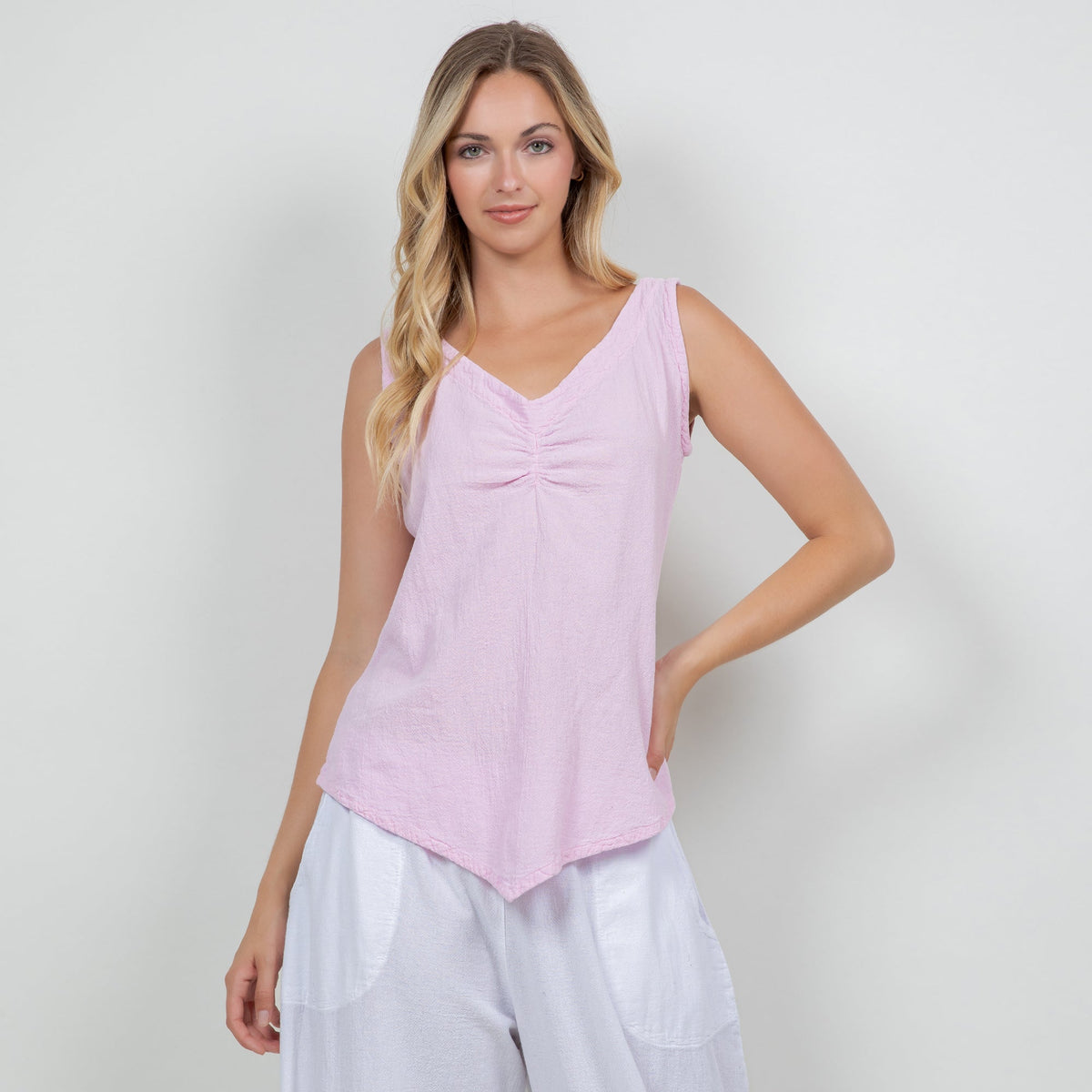Dominica Women's Cotton Gauze Tank Top