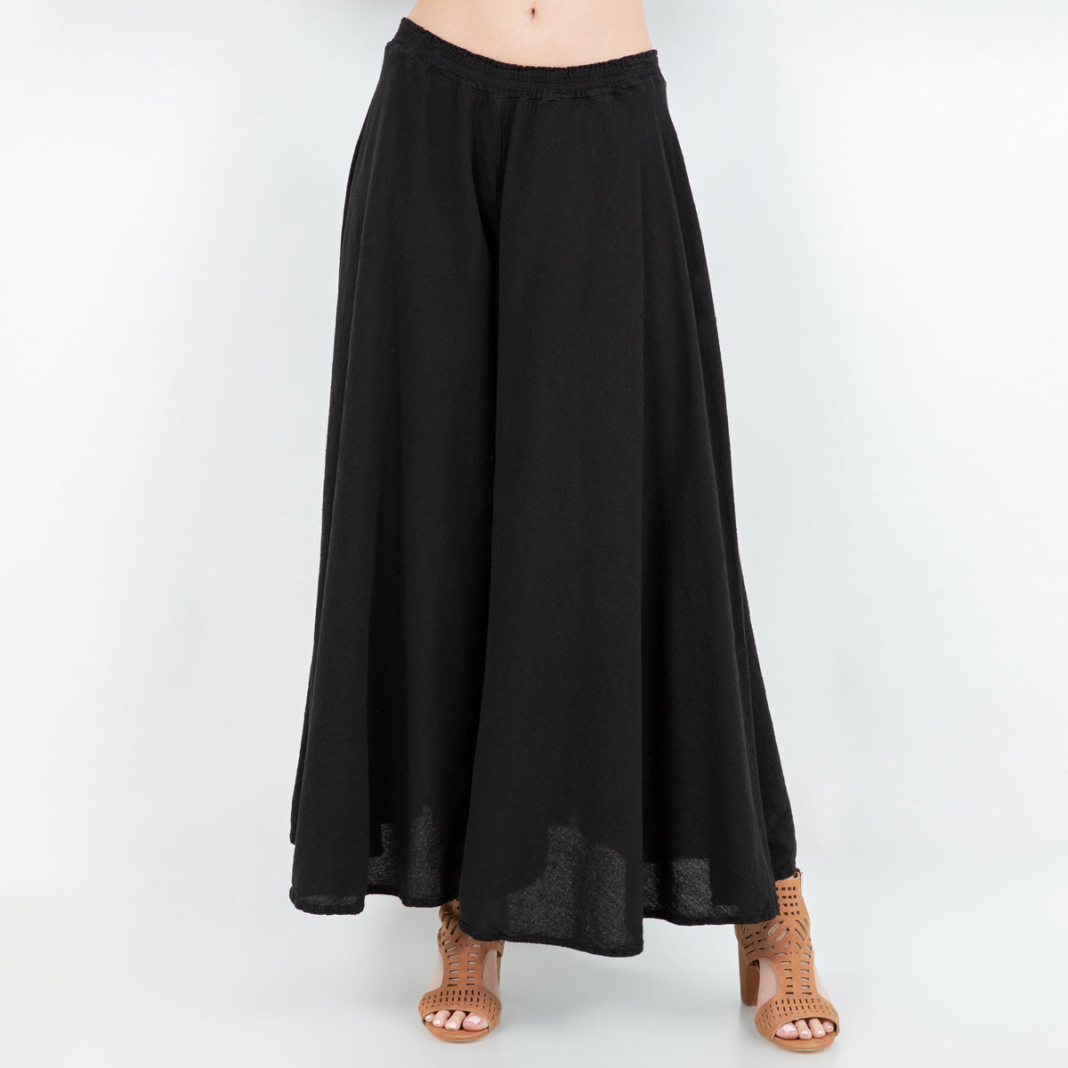 Blanche Cotton Gauze Wide-Leg Pants
