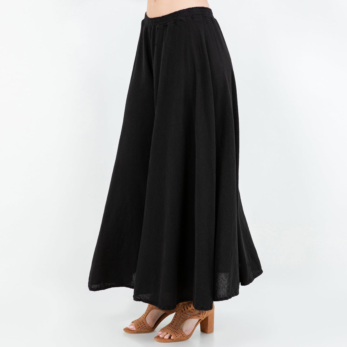Blanche Cotton Gauze Wide-Leg Pants