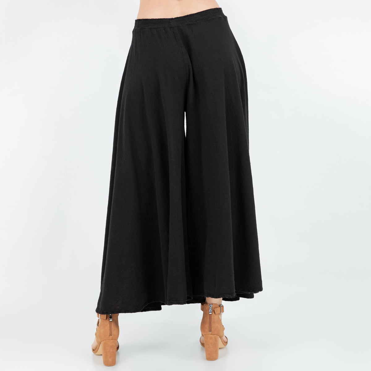 Blanche Cotton Gauze Wide-Leg Pants