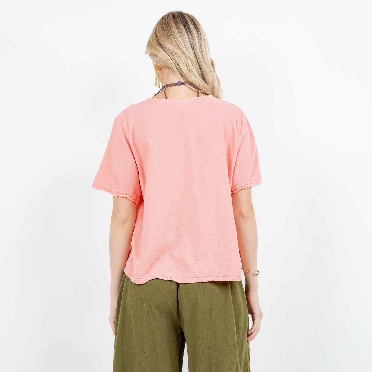 Women's Cotton Gauze Turtle Design Top