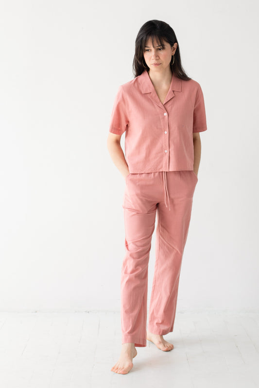 Chemise courte boutonnée
