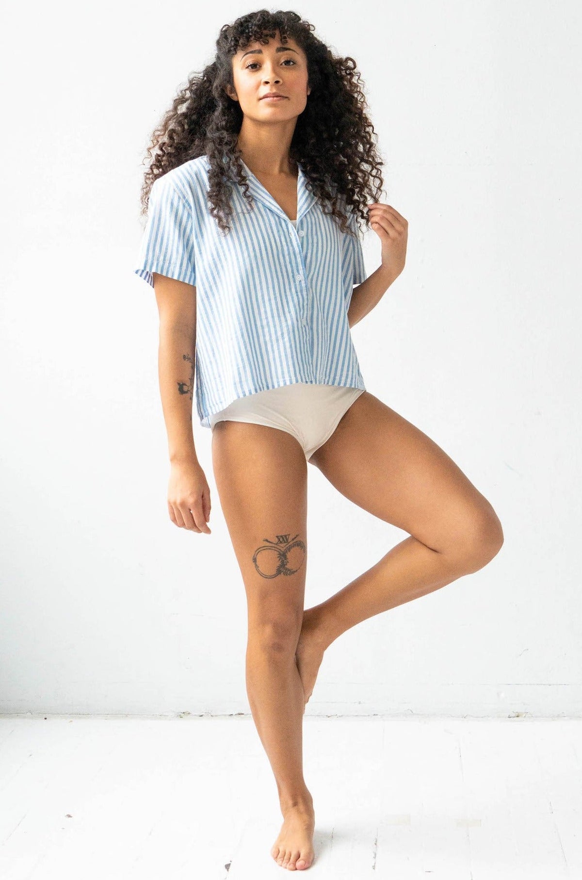 Cropped Button Down