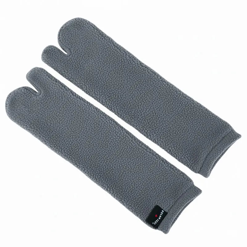 Chaussettes Tabi en polaire Polar Feet - Gris doux