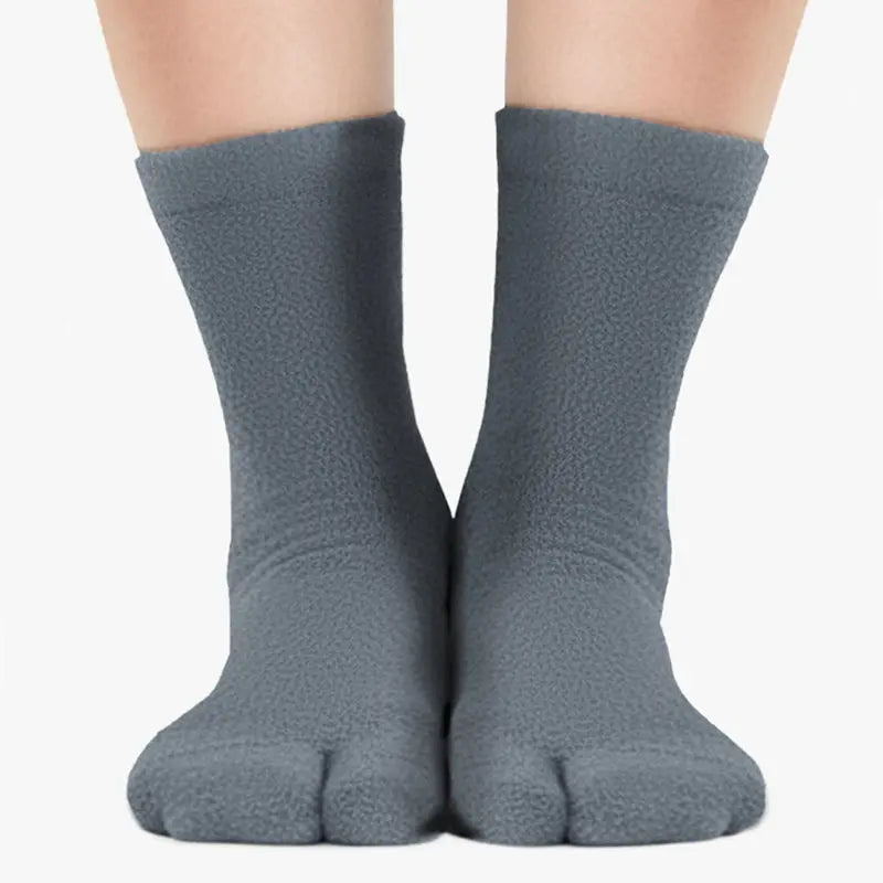Chaussettes Tabi en polaire Polar Feet - Gris doux