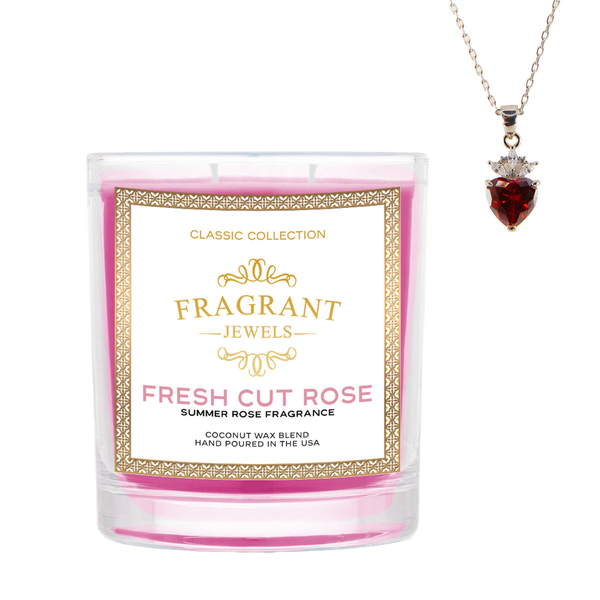 Fresh Cut Rose - Jewel Candle