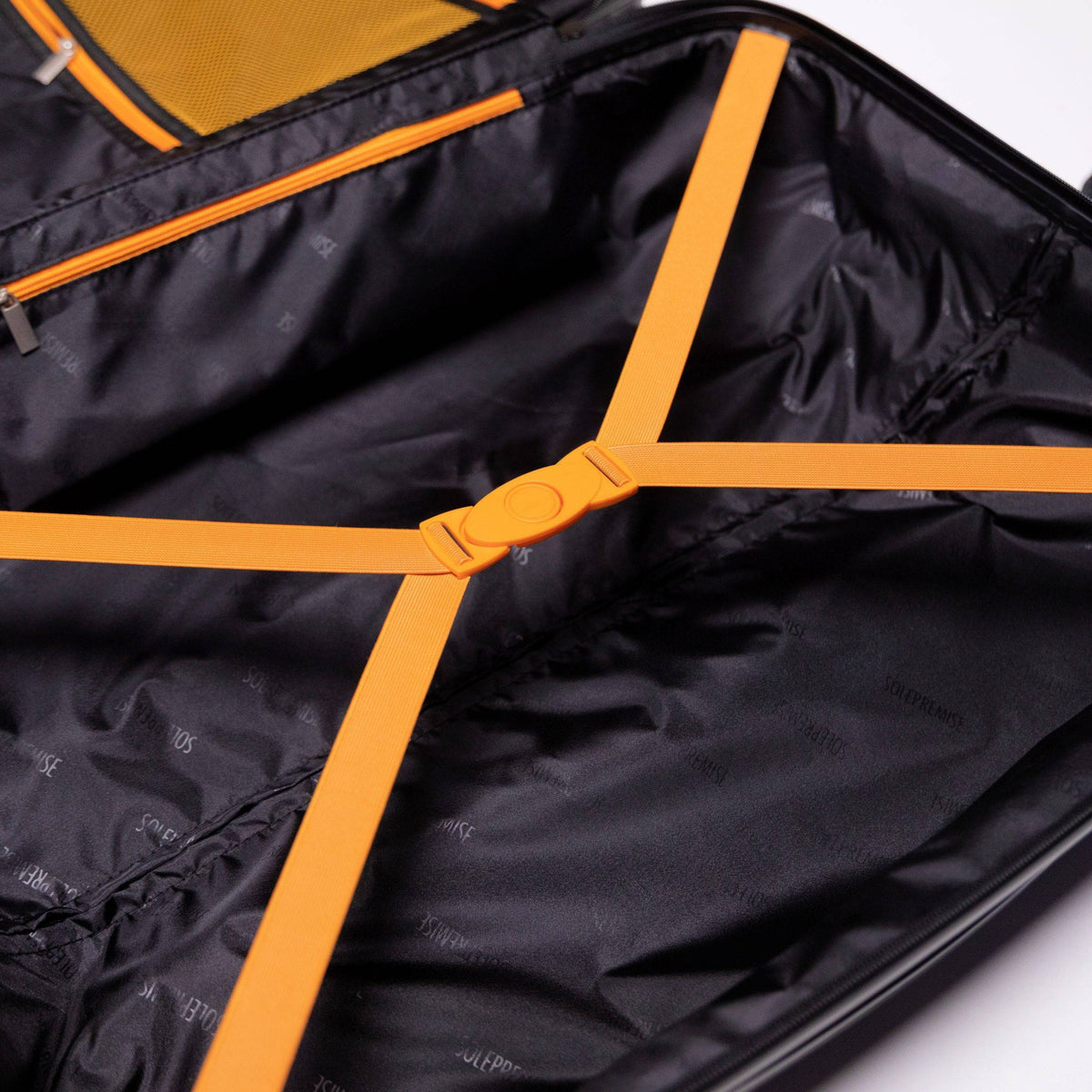 24-Inch Black Hardcase Spinner Suitcase