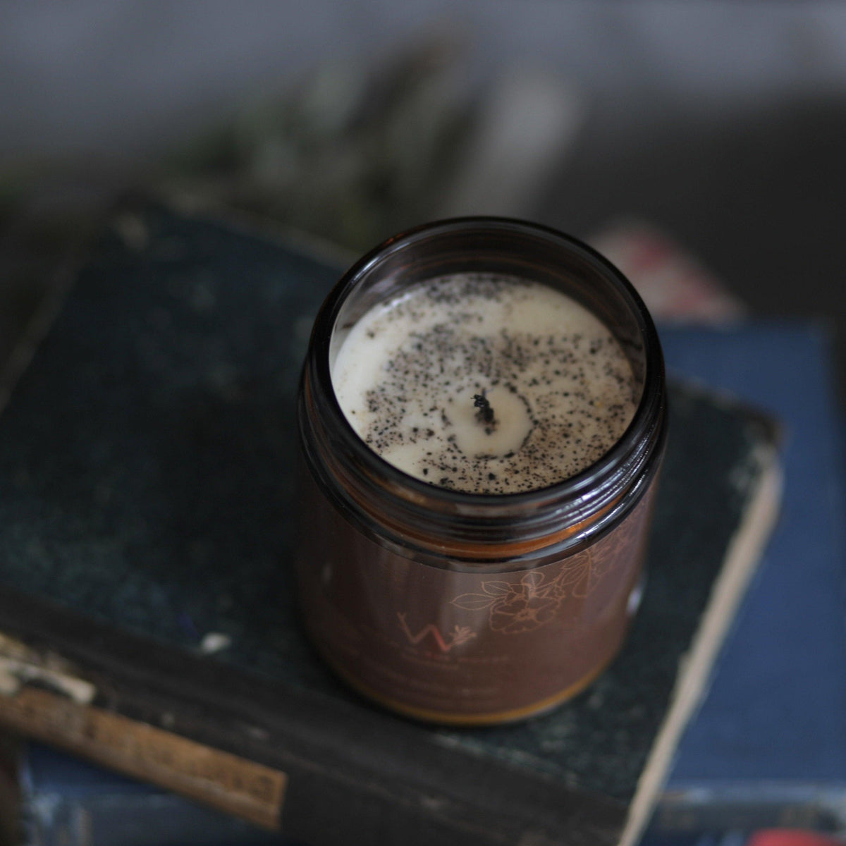 Bougie grains de café et cacao