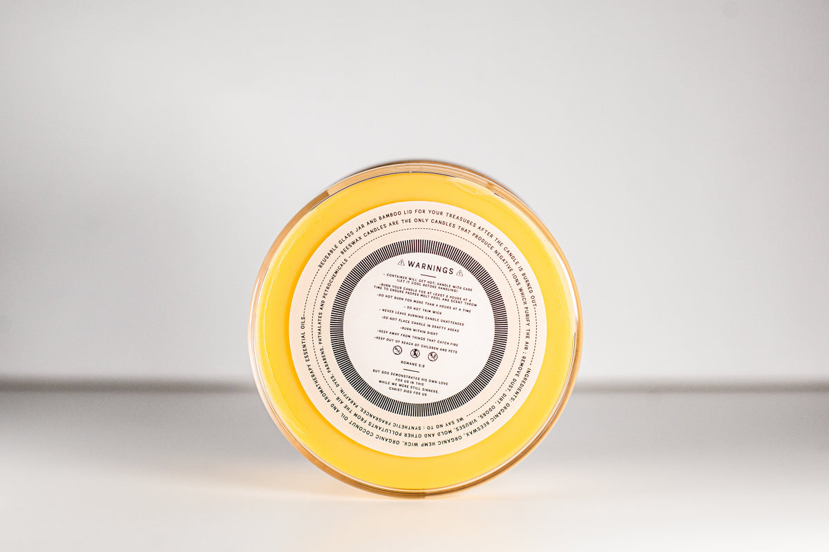 Bougie en cire d'abeille tarte à la citrouille | 227 g