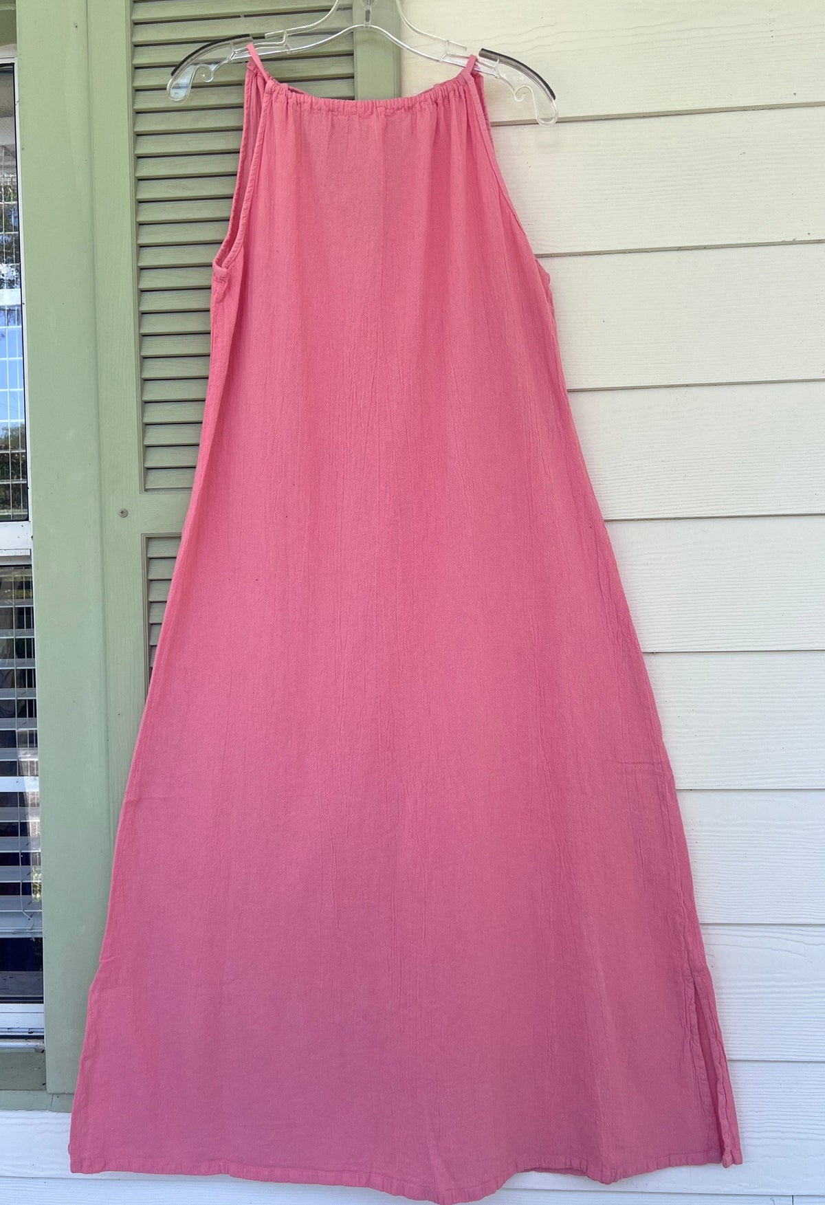 Caterina Cotton Gauze Halter Dress