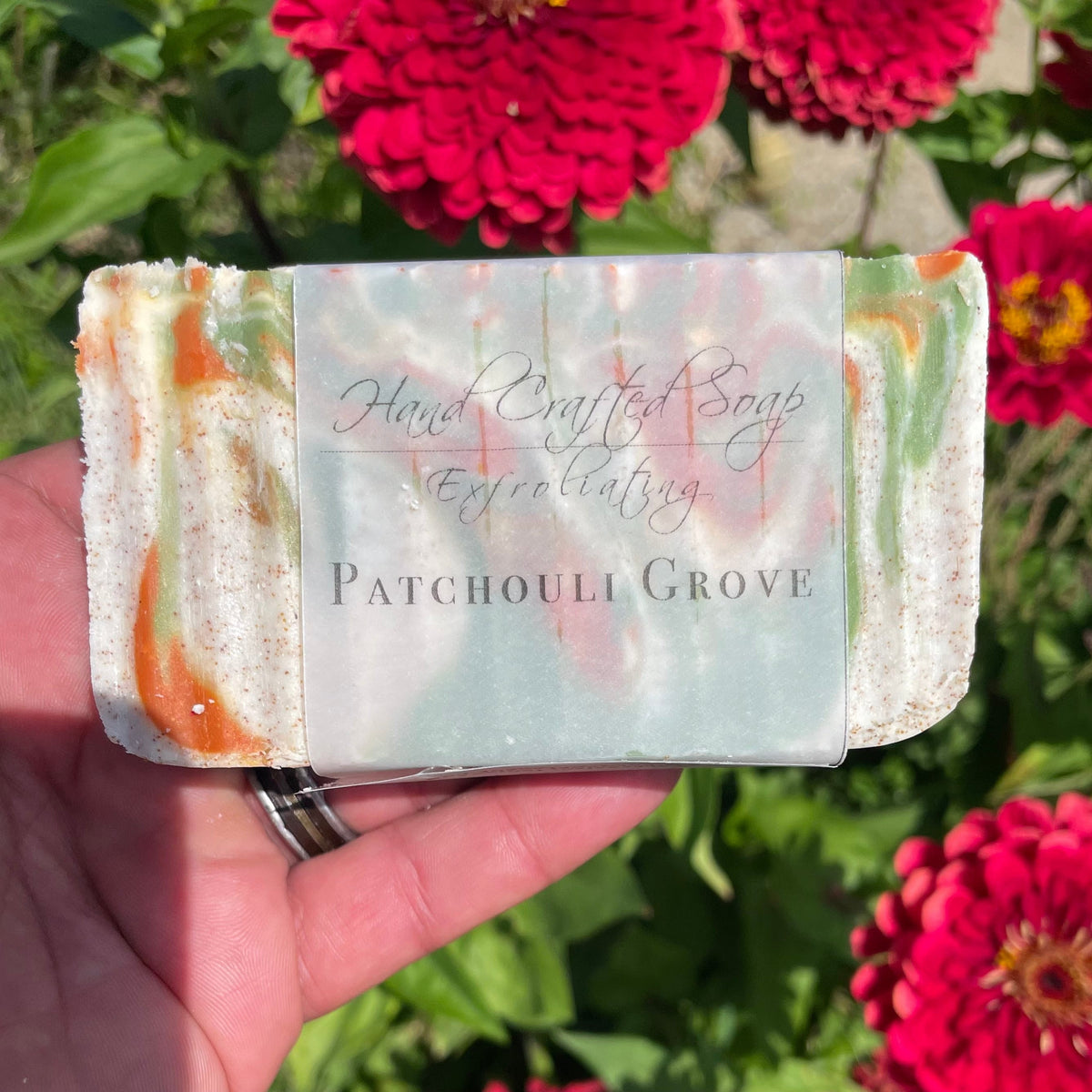 Patchouli Grove Exfoliating Bar Soap with Walnut Shells