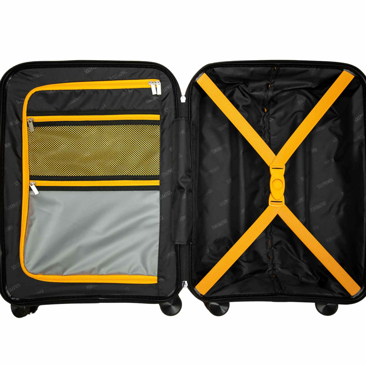 24-Inch Black Hardcase Spinner Suitcase