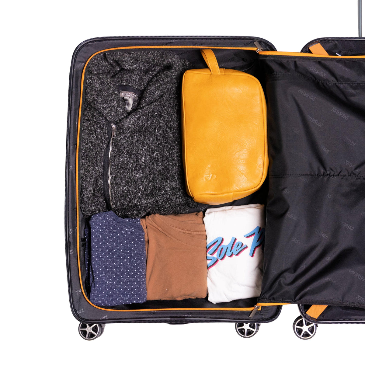 24-Inch Black Hardcase Spinner Suitcase