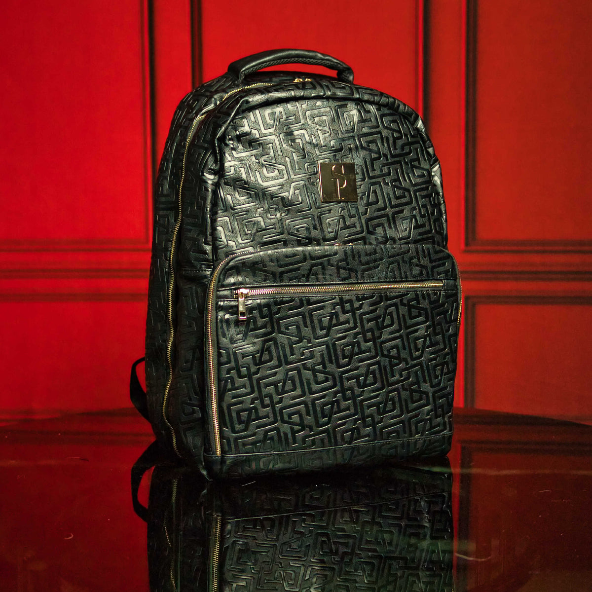 Monogram Leather 3 Bag Set (Signature Backpack, Commuter and Duffle Bag)