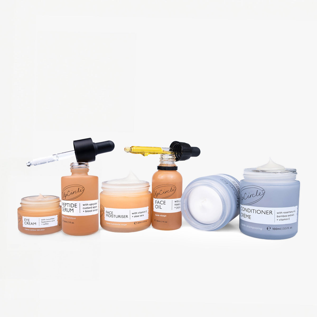 UpCircle Best-Sellers Skin & Hair Care Bundle, 6-Piece Set