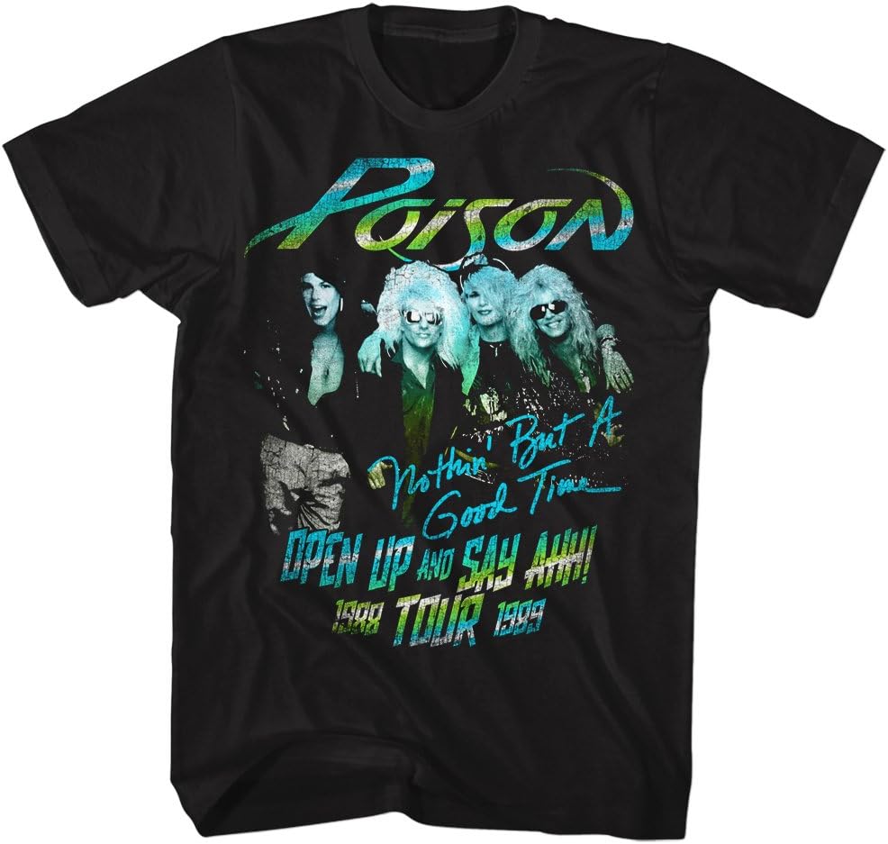 Poison Band - Brett Michaels 80s Band Mens T-shirt
