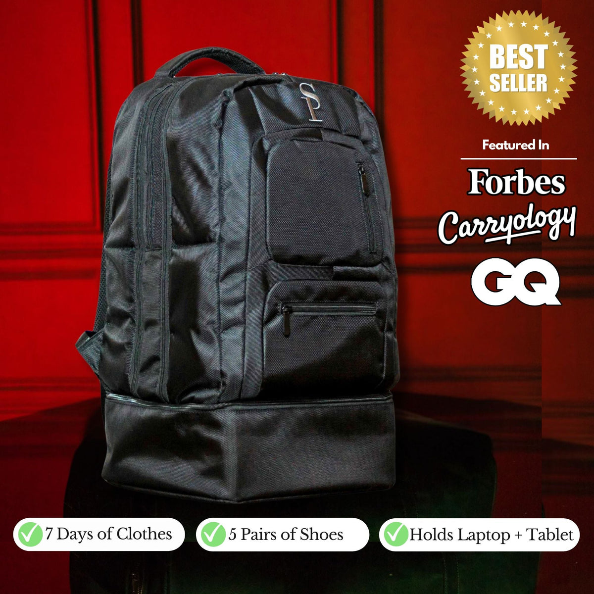 Sole Premise Carry-On Bag For Shoes, Clothes, Laptop And Camera