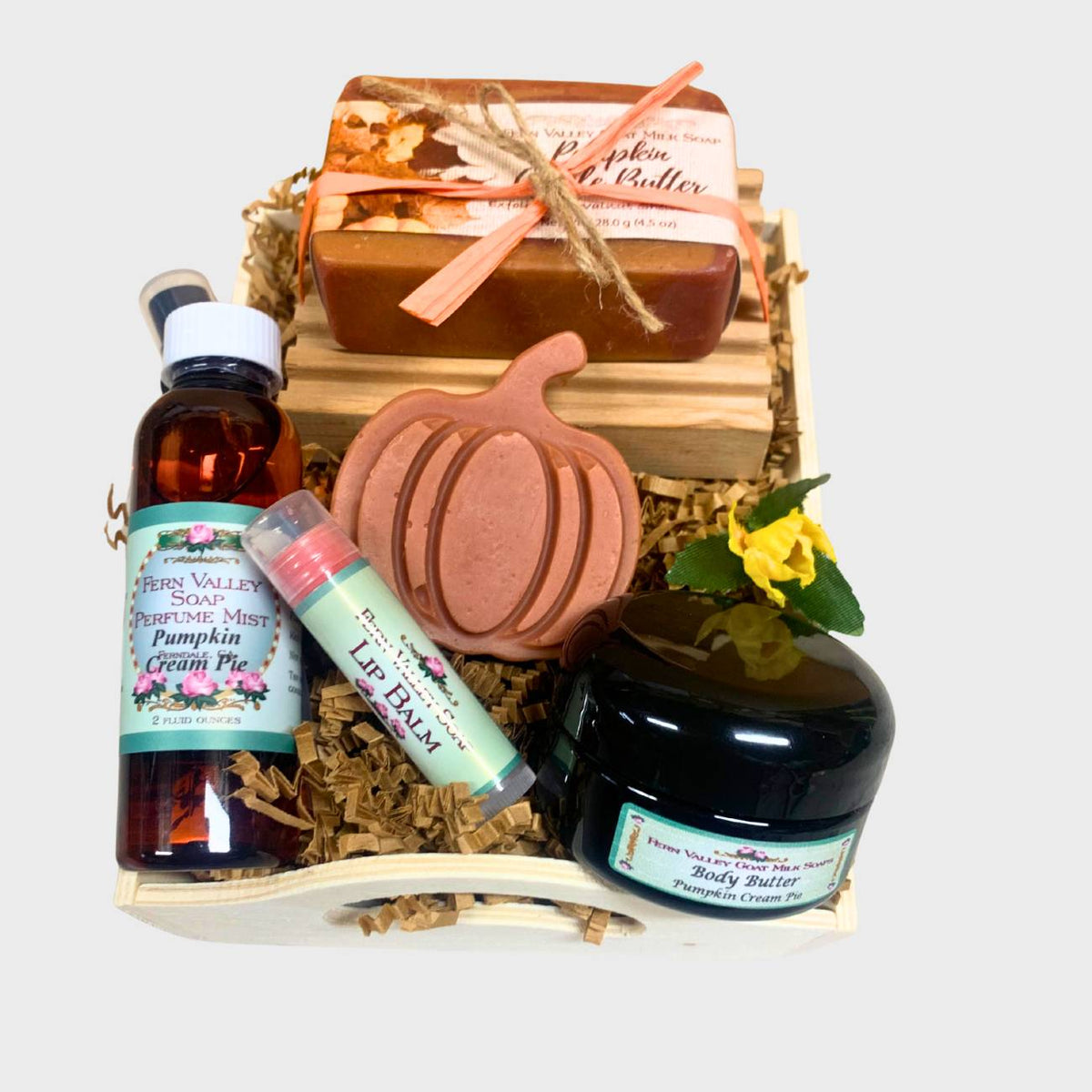 Pumpkin Patch Gift Crate | Goat Milk Soap, Perfume & Body Butter Set