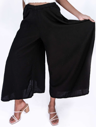 Blanche Cotton Gauze Wide-Leg Pants