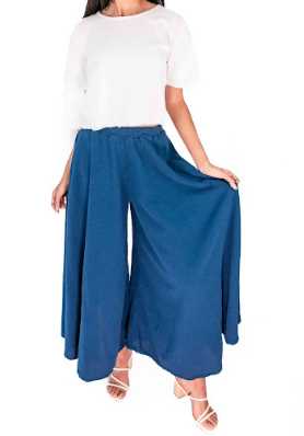 Blanche Cotton Gauze Wide-Leg Pants