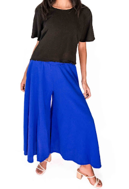 Blanche Cotton Gauze Wide-Leg Pants