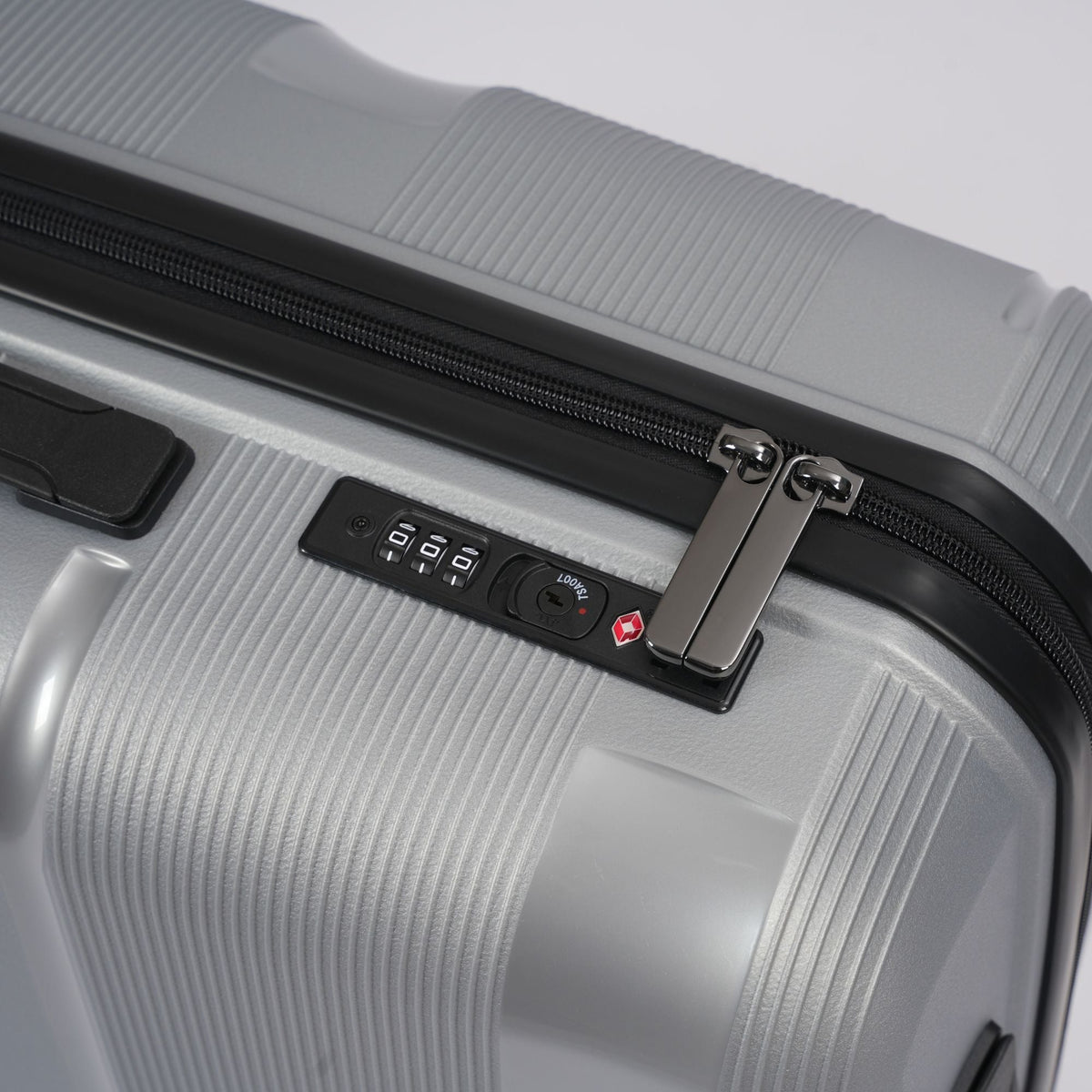 20-Inch Silver Hardcase Carry-On Spinner Suitcase