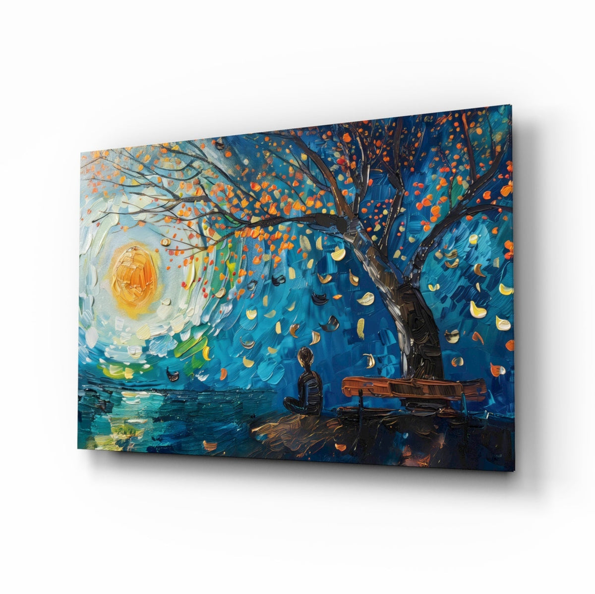 Art Mural en Verre Solitude et Paix || Collection Designer