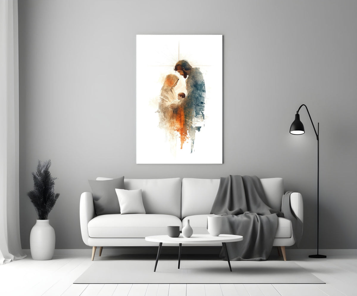 Décoration murale en verre Sainte Famille || Collection Designer
