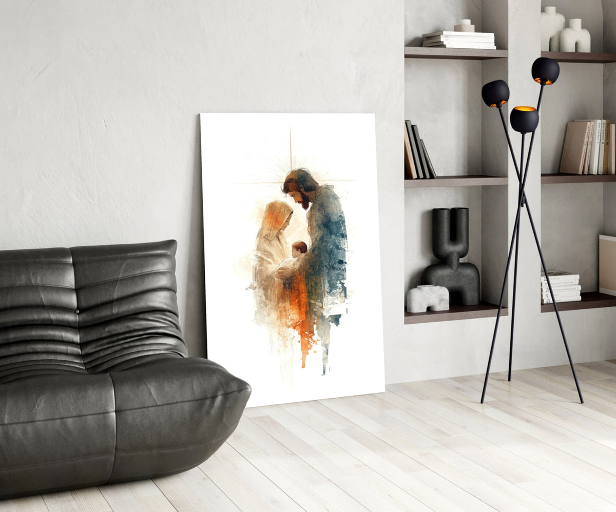 Décoration murale en verre Sainte Famille || Collection Designer