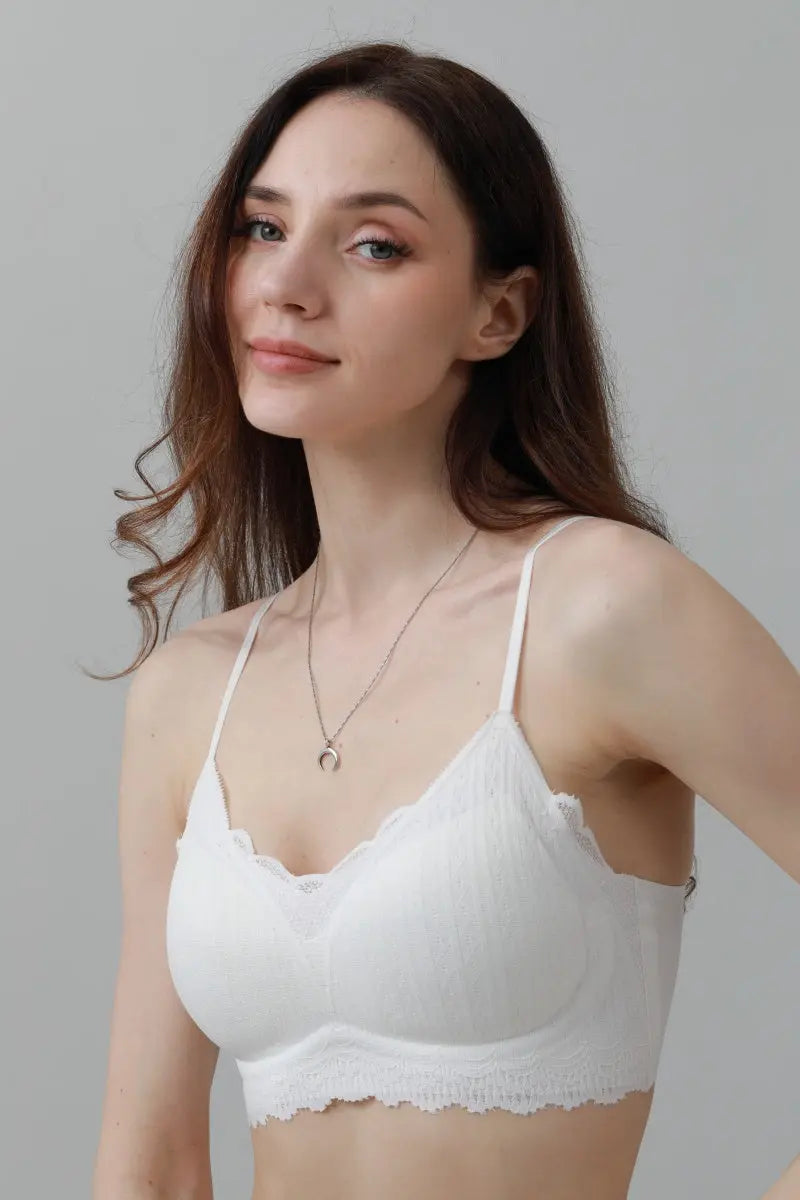 CloudSoft Wireless Lace Detail Bra
