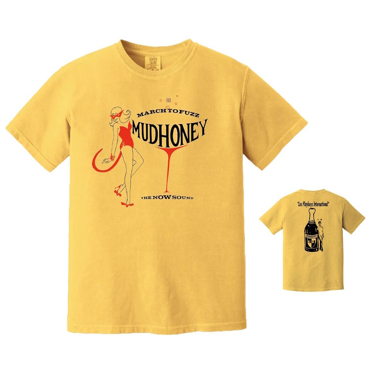 T-shirt homme Mudhoney Los Playboys - T-shirt de groupe Mudhoney double face
