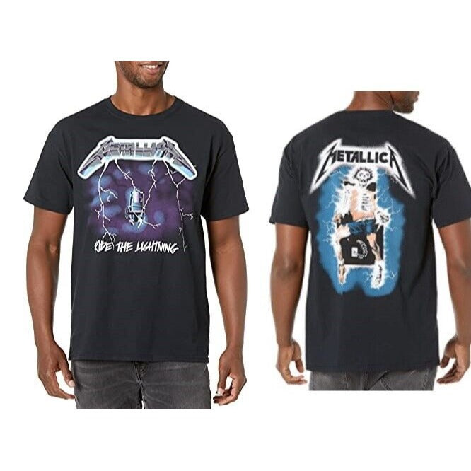 Metallica Ride the Lightning Mens  T-Shirt - Mens Tees Lightweight - Brand New