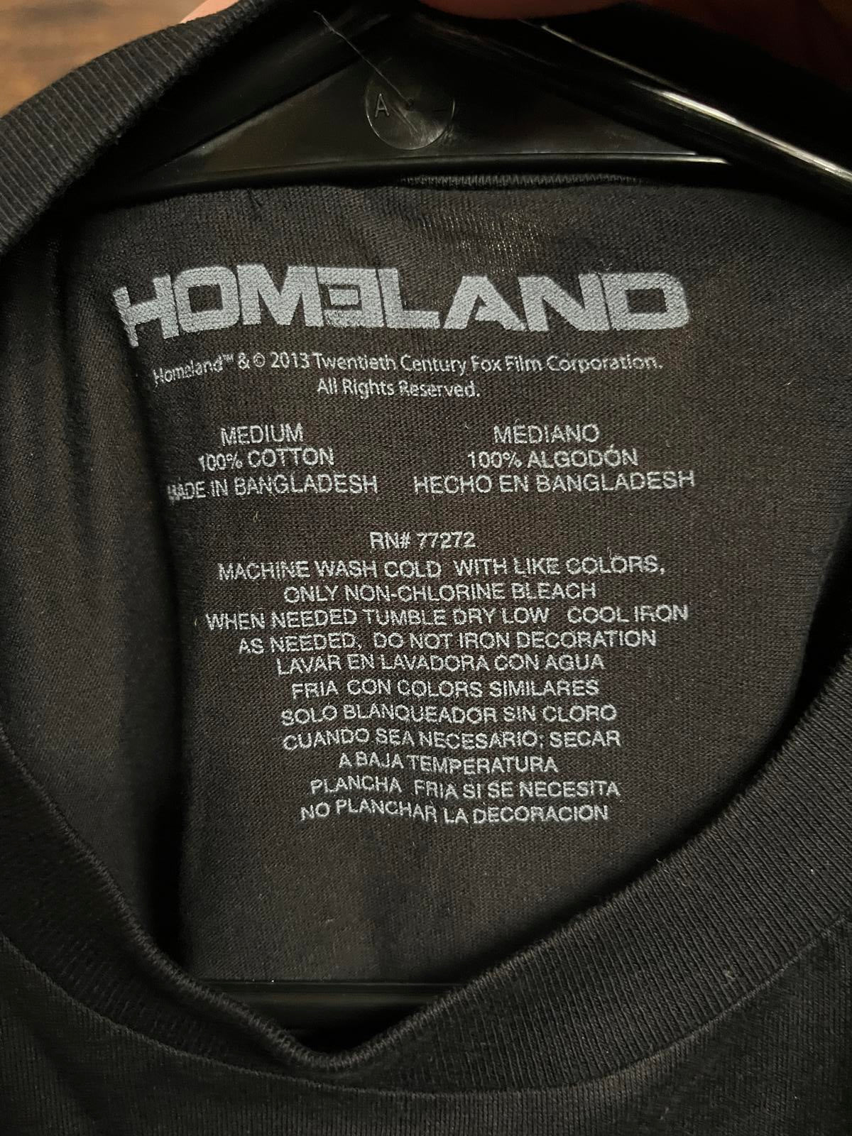 T-shirt promotionnel de la série Homeland - Nouveau t-shirt Showtime 2013 - M