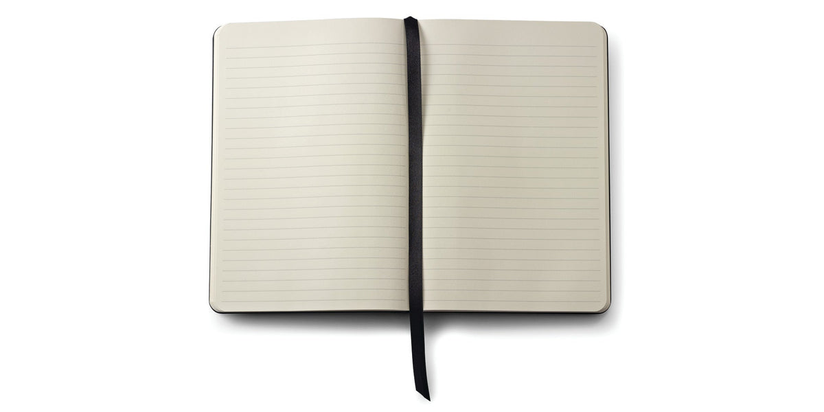 Calais™ Matte Black Ballpoint Pen & Medium Classic Black Journal Gift Set
