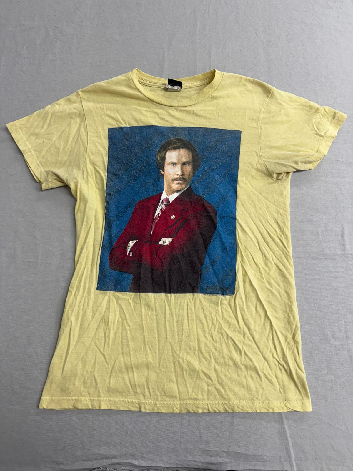 T-shirt du film Anchorman, Ron Burgundy pose Channel 4 - M