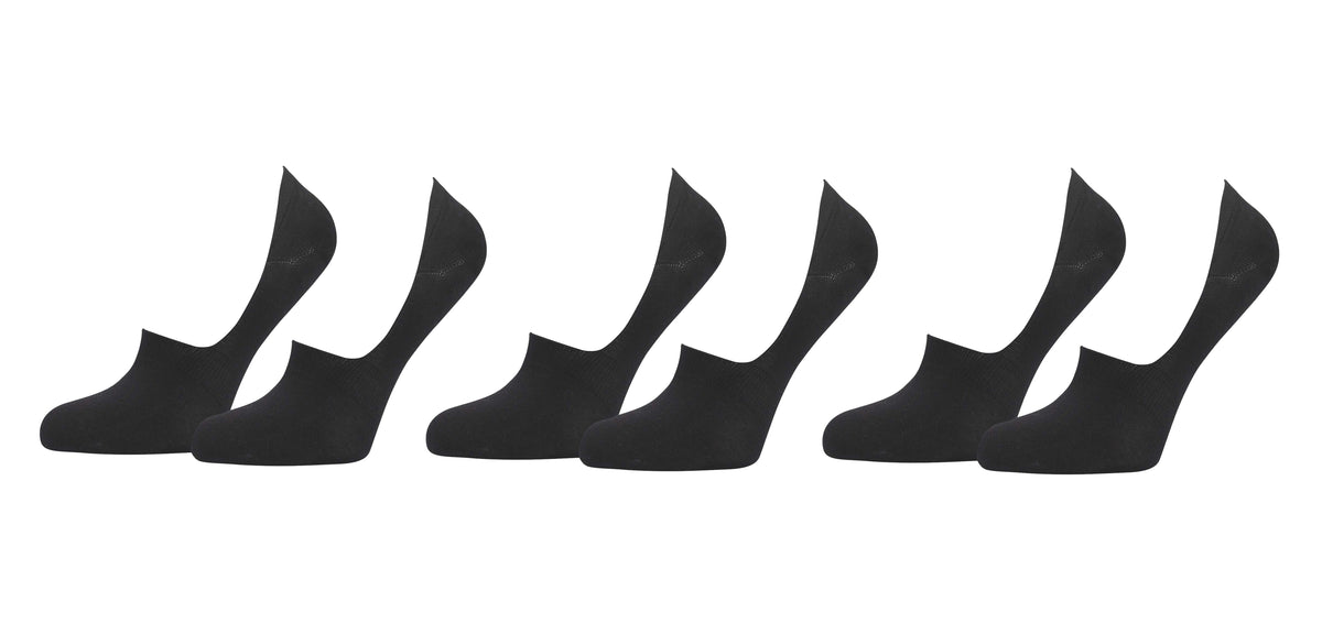 TITTIMITTI® Women’s 98% Organic Cotton No-Show Socks — 3-Pack, Silicone Heel Grip