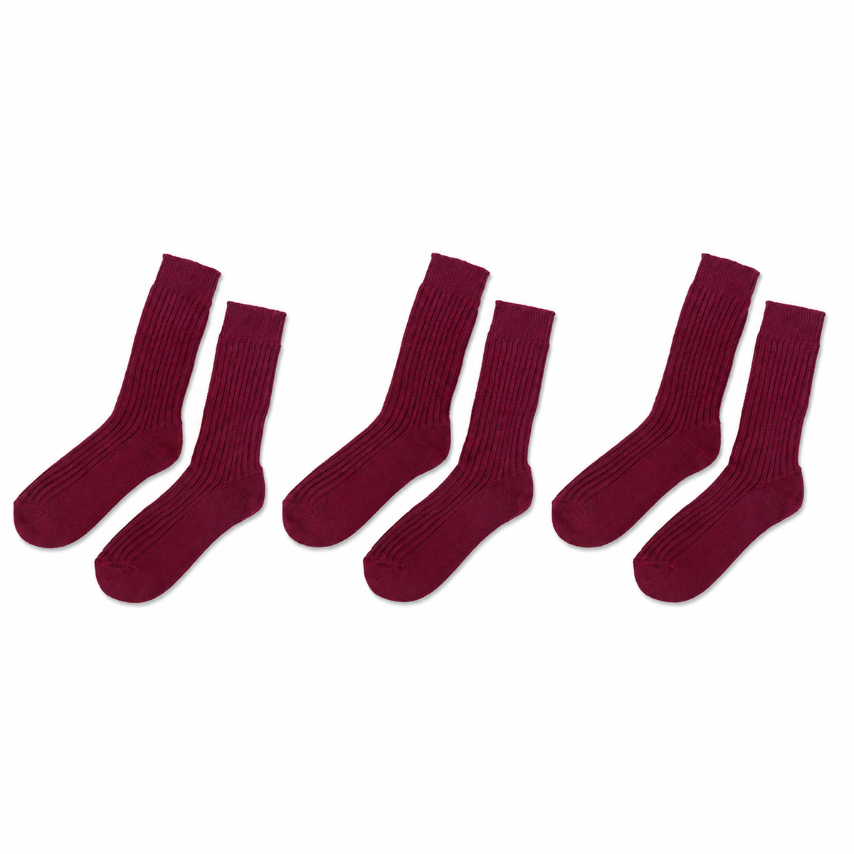 tittimitti® Men’s 100% Organic Cotton Boot Socks 3-Pack – Made in Italy