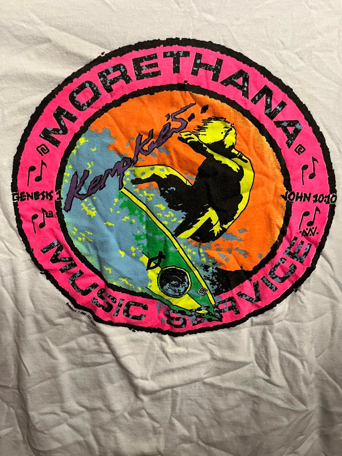 T-shirt de surf chrétien - Vintage Jesus Surf simple piqûre