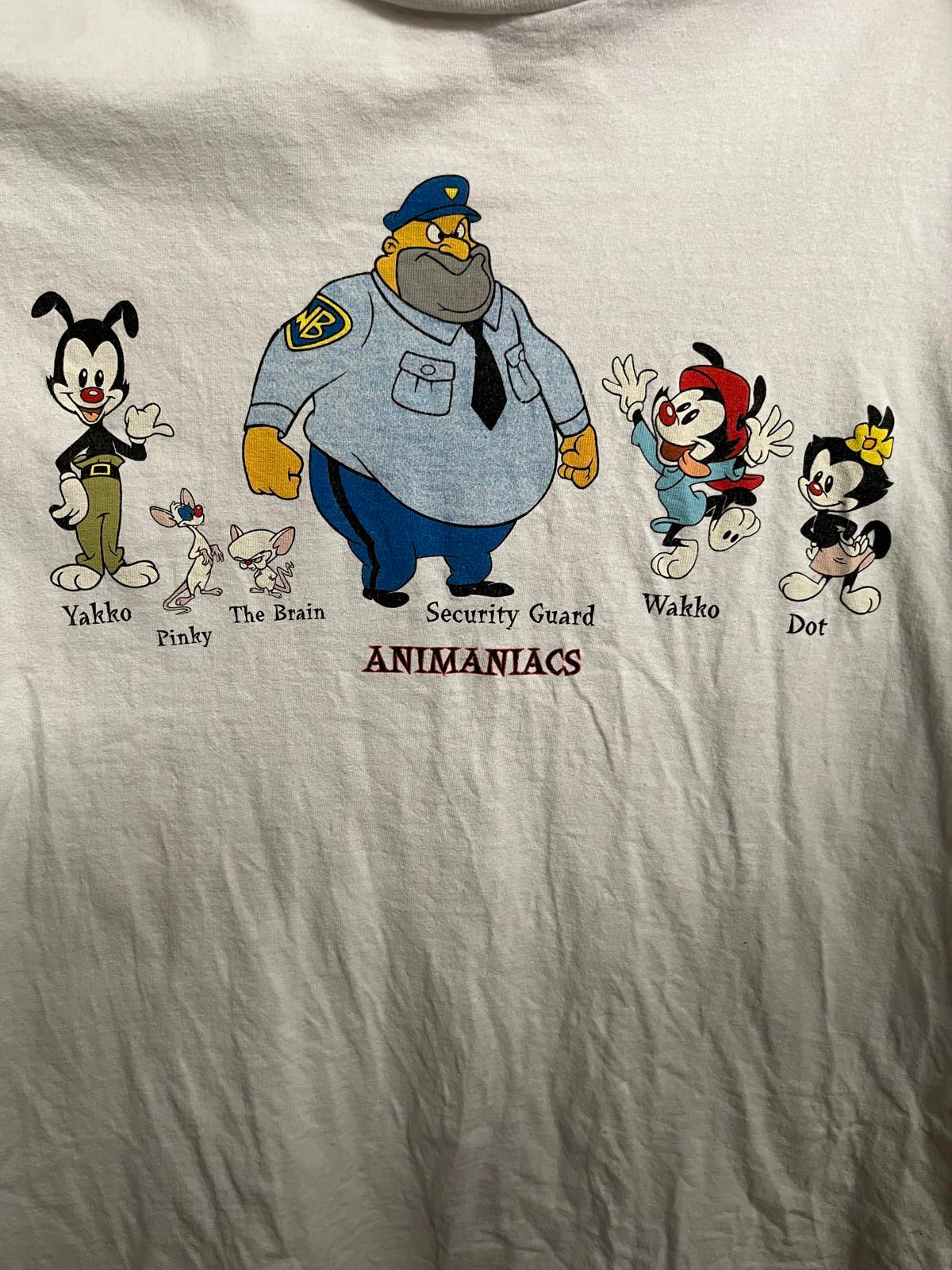 T-shirt vintage Animaniacs 1993, t-shirt promotionnel avec les personnages de la série TV - L