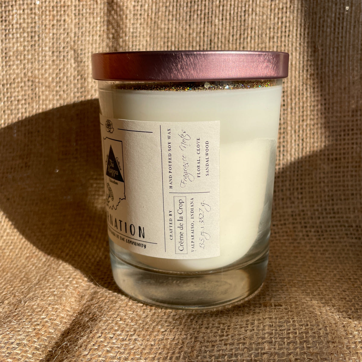 Tri Kappa Carnation Soy Candle, 13.5 oz